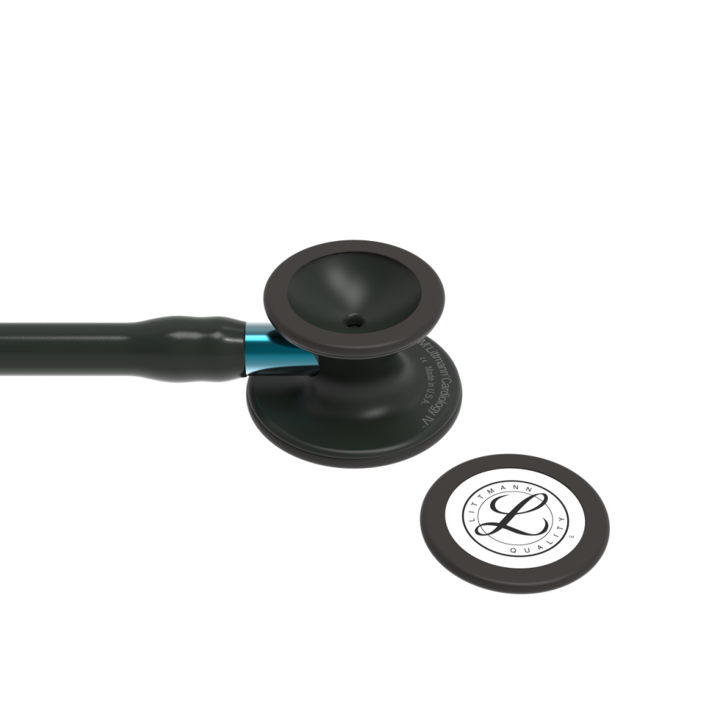 Stetoscop 3M Littmann Cardiology IV Negru capsula neagra reflexie albastru 6201- capsula + diafragma