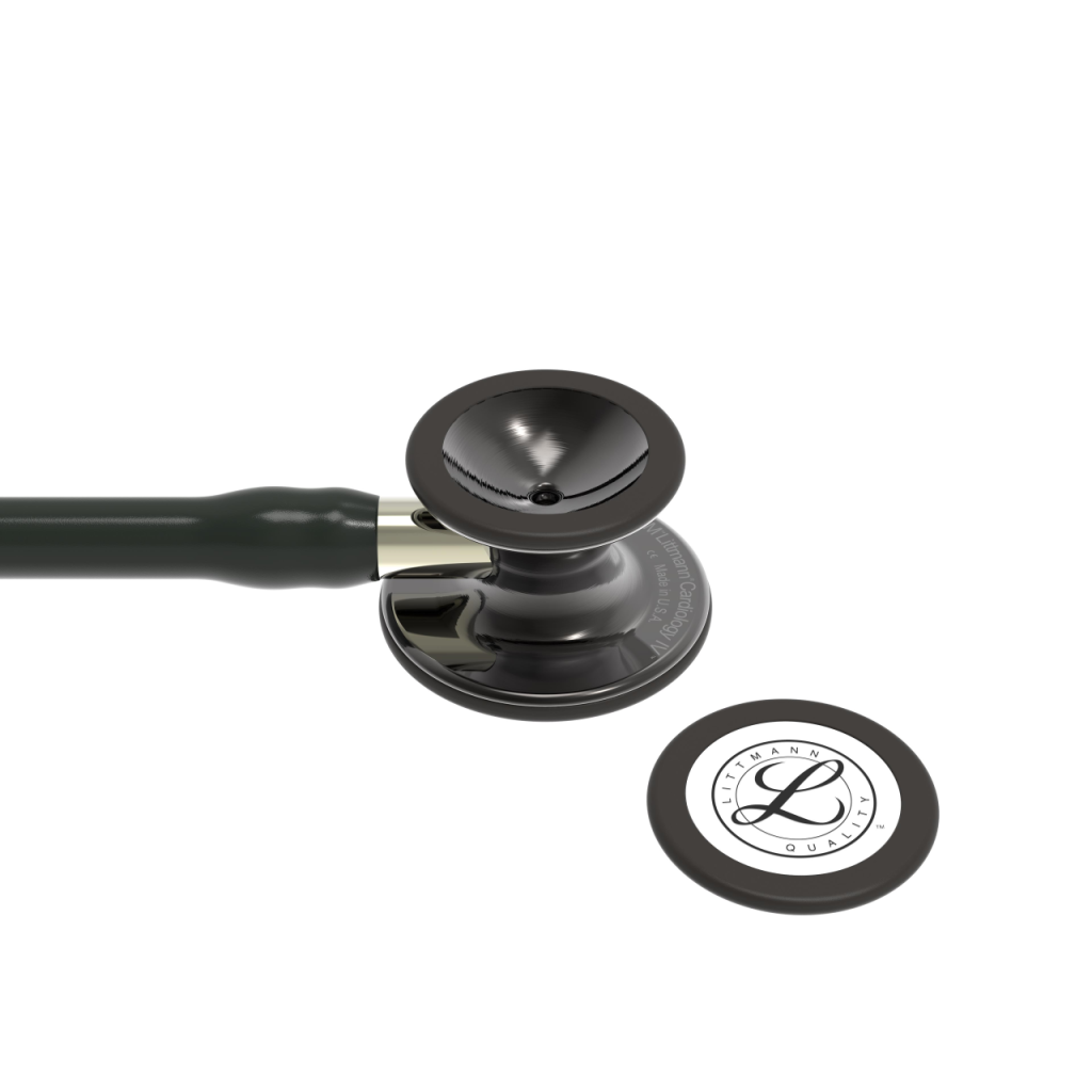 Stetoscop 3M Littmann Cardiology IV Negru capsula fumurie reflexie oglinda 6204 - capsula + diafragma